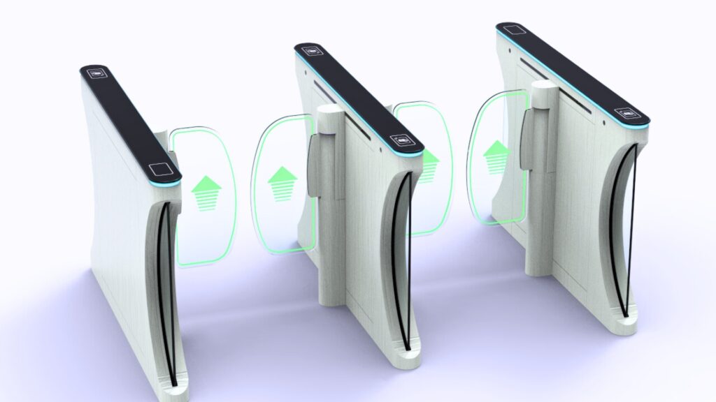 بوابة انزلاقية ذكية للتحكم في دخول الأفراد داخل المنشآت الحديثة