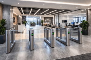 بوابات التحكم في دخول الأفراد للمباني الحديثة