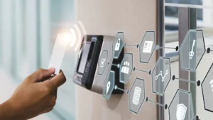 Access control systems for managing people movement using fingerprint recognition and smart cards